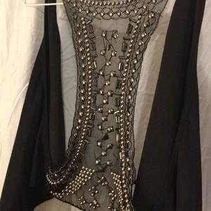 Daytrip Black Jewel-Studded Vest